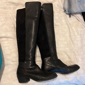 Knee high black boots